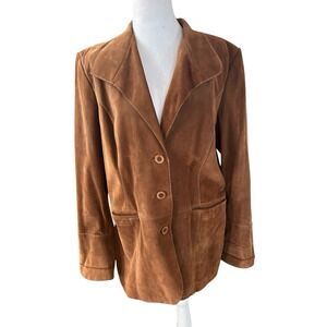Classiques Entier Leather Suede Coat Sz XL